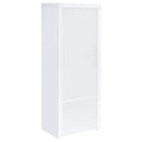 Jude - 3-Shelf Engineered Wood Media Tower - High Gloss White