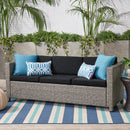 Thalassa - Outdoor 3 Seater Sofa With Removable Cushions And Steel Frame