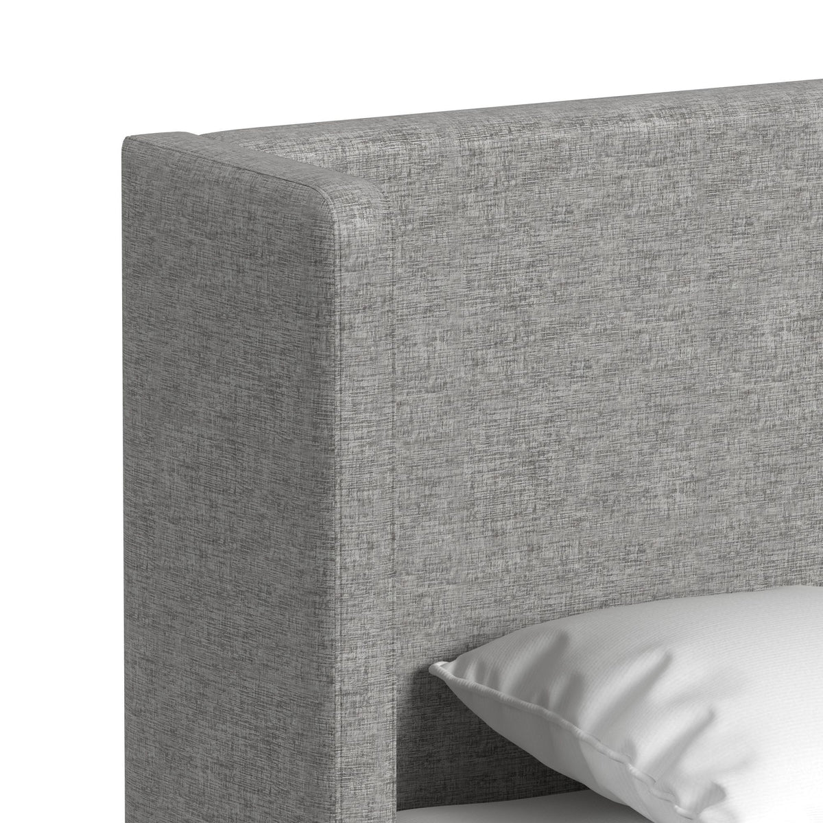 Angeline Complete Non-Storage Bed in Gray by Elements International, view 6
