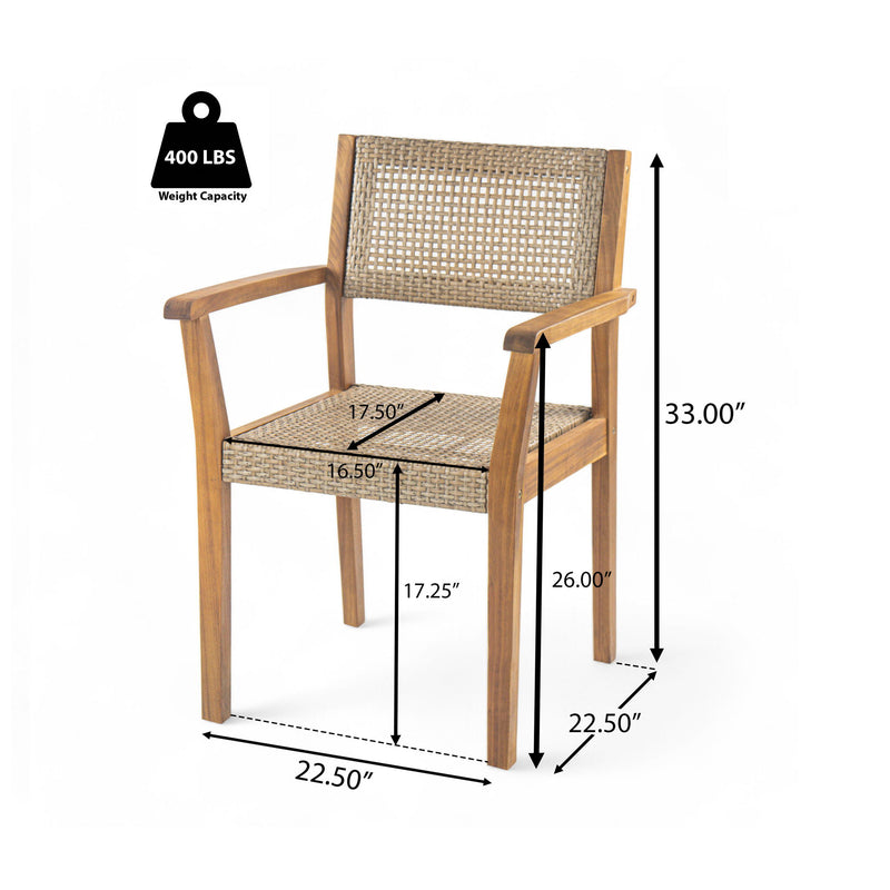Amaris - Outdoor Dining Chair (Set of 2) - Teak