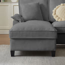 Modern U-Shaped Sectional Sofa Bed With Storage