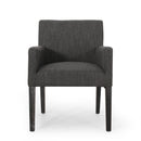 Contemporary Armchair With Track Arms - Charcoal