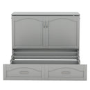 Murphy Wall Bed With Drawer And A Set Of Sockets & USB Ports, Pulley Structure Design