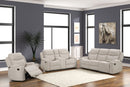 Galya - 3 Piece Living Room Set Sofa Loveseat Chair - Light Gray