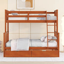 Bunk Bed With Ladders And 2 Storage Drawers
