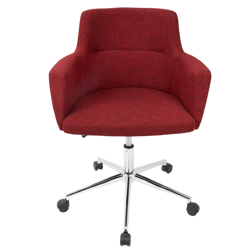 Andrew - Contemporary Adjustable Office Chair - Red