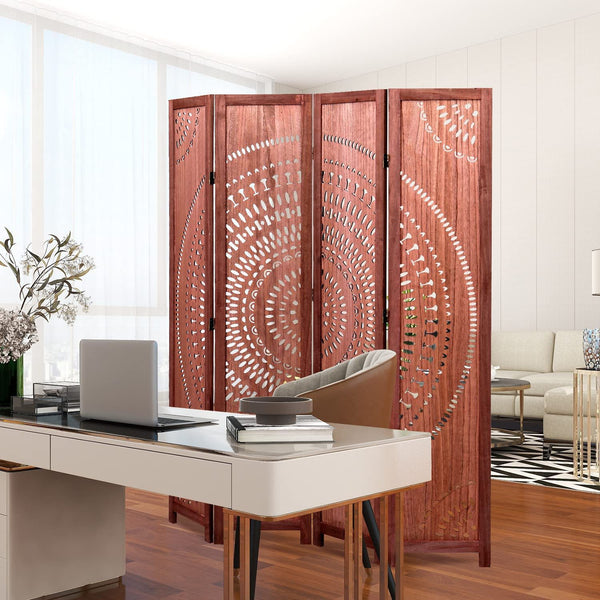 Panel Solid Wood Folding Room Divider