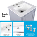 Modern Bathroom Vanity With Sink, Functional Drawer, Soft- Closing Door