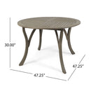 Hermosa - Outdoor Acacia Wood Table Circular Design