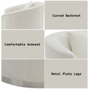 Odette - Chair With Pillow - Beige Chenille