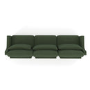 Elegant Sofa With Ergonomic Design And Lumbar Pillows