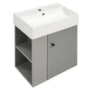 Modern Floating Bathroom Vanity With Ceramic Basin Perfect For Small Bathrooms