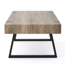 Abitha - Coffee Table With Industrial Powder Coated Metal Legs