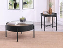 Ozella - Round Table With Hidden Storage Sandy