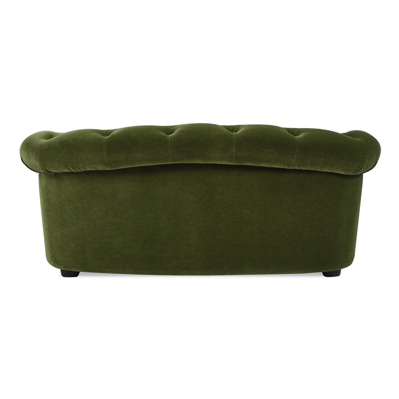 Kiki - Chesterfield Dog Sofa Bed, Medium - Olive Green