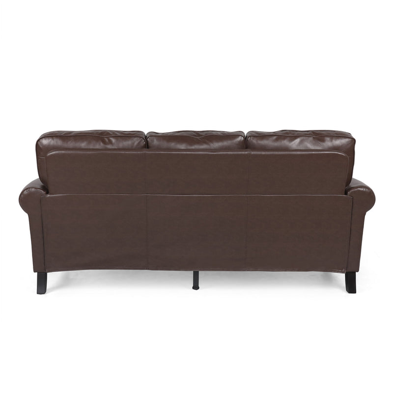 Contemporary 3 Seater Sofa With Nailhead Trim