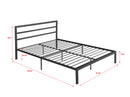 Metal Bed Frame With Headboard