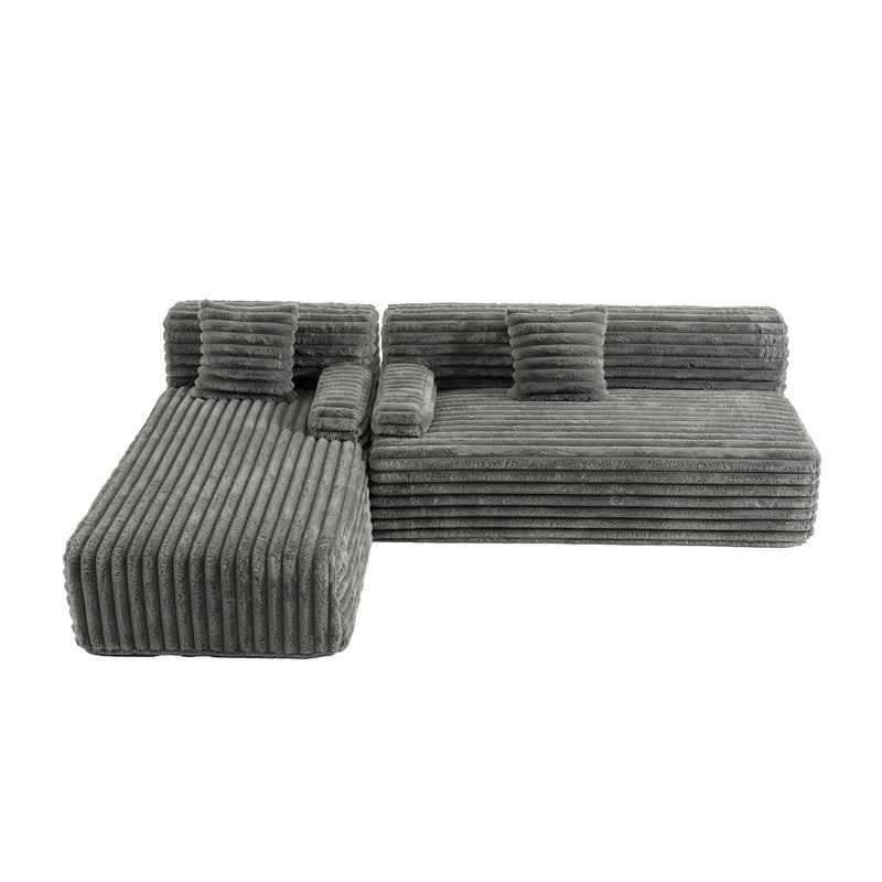 Cloud Sectional Sofa Upholstered Couch Free Combined Sofa