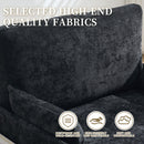 Mid Century Modern Foldable Sofa Bed, 3 In 1 Convertible Sleeper With 3 Pillows