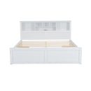 Platform Bed With Multi Storage Headboard, USB And Drawers