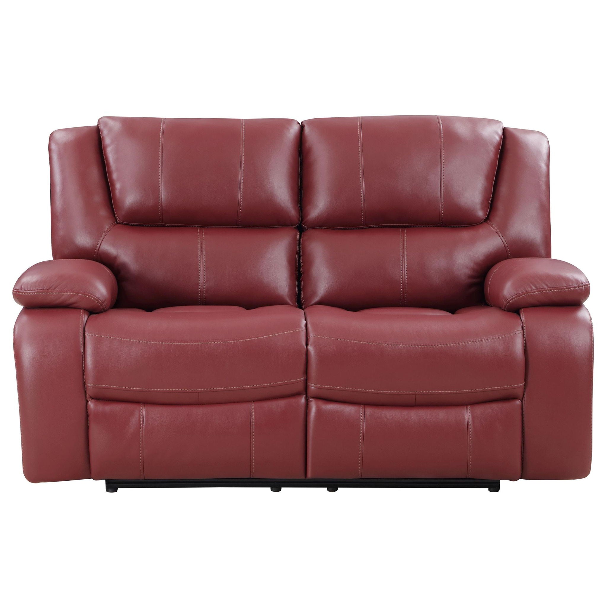 Camila Upholstered Motion Reclining Loveseat Red - Atlantic Fine Furniture Melbourne FL