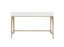 Lightmane - Vanity Desk Same 92660) - White High Gloss & Gold