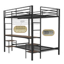 Ethan - Bunk Bed With Desk, Charging Station, Storage Shelves