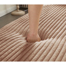 Floor Convertible Sleeper Sofa Bed With 2 Pillows