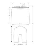 Lighting, Table Lamp, Resin, Modern - Cream