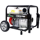 Honda - Gx160 Engine Water Pump 3" 264Gpm With Accessories Kit And Handle Wheel Kit - Black / Red