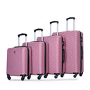 Luggage 4 Piece Lightweight Suitcase With Rotating Wheels With Tsa Lock,