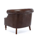 Ophelia - Button Tufted Accent Chair - Brown