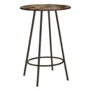 Home Bar Table With Bar Height, Small Round For Kitchen - Espresso