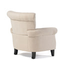 Springfield - Tufted Club Chair Stylish Upholstery - Light Beige