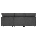 Sectional Sofa Modular Sofa U - Shaped Sofa Couch Sofa Bed L - Shaped Sofa With A Movable Ottoman And Two USB Ports For Living Room