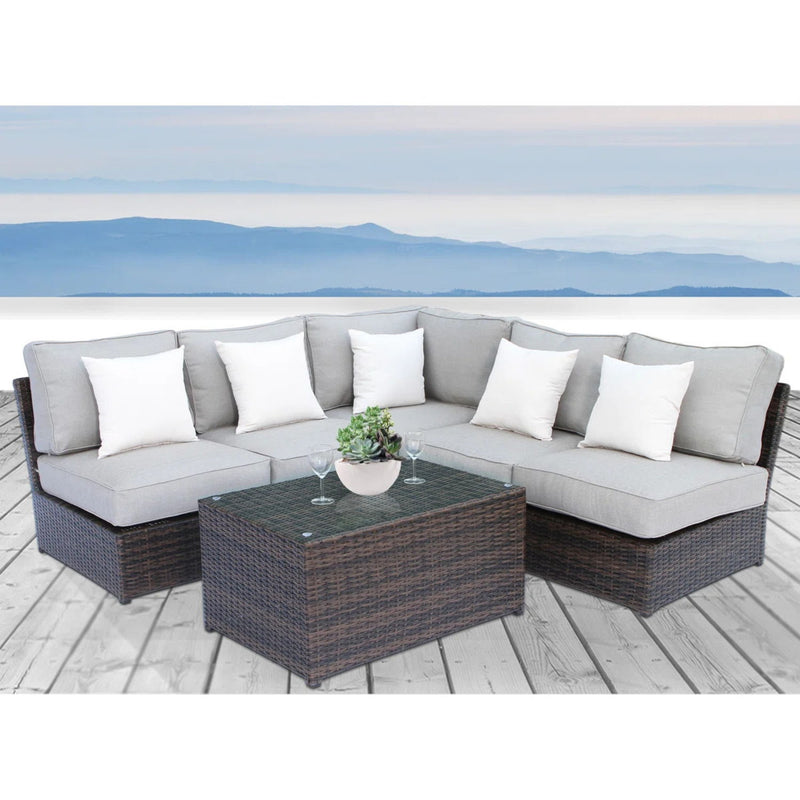 Stylish - 4 Person Patio Seating Set With Cushions