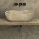 Bathroom Vessel Sink With Wavy Design