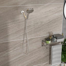 Multi Function Adjustable Hand Shower 8 Function Hand Shower Plastic With Wall Mount - Chrome