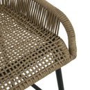 La Push - Outdoor Rope Barstool (Set of 2) - Black / Brown