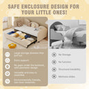 Modern Velvet Upholstered Daybed With Additional Bed Frame