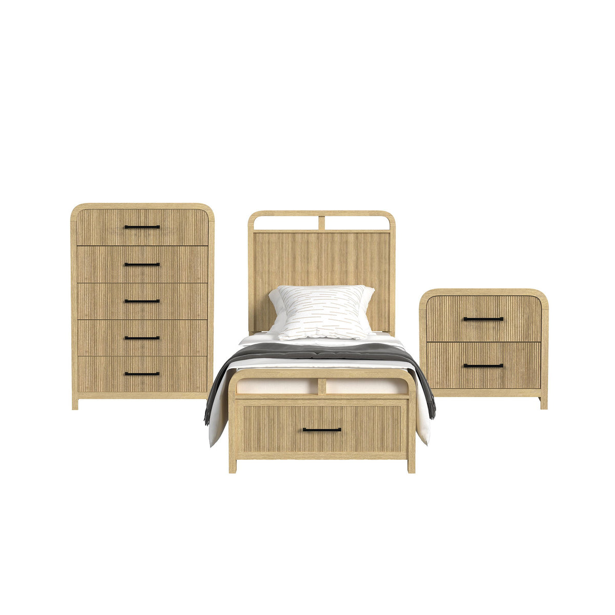 Ridgemont Storage Bedroom Set in Black by Elements International, view 11