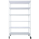 6 Tier 6000Lbs Capacity Nsf Metal Shelf Wire Shelving Unit, Heavy Duty Adjustable Storage Rack With Wheels & Shelf Liners For Commercial Grade Utility Steel Storage Rack