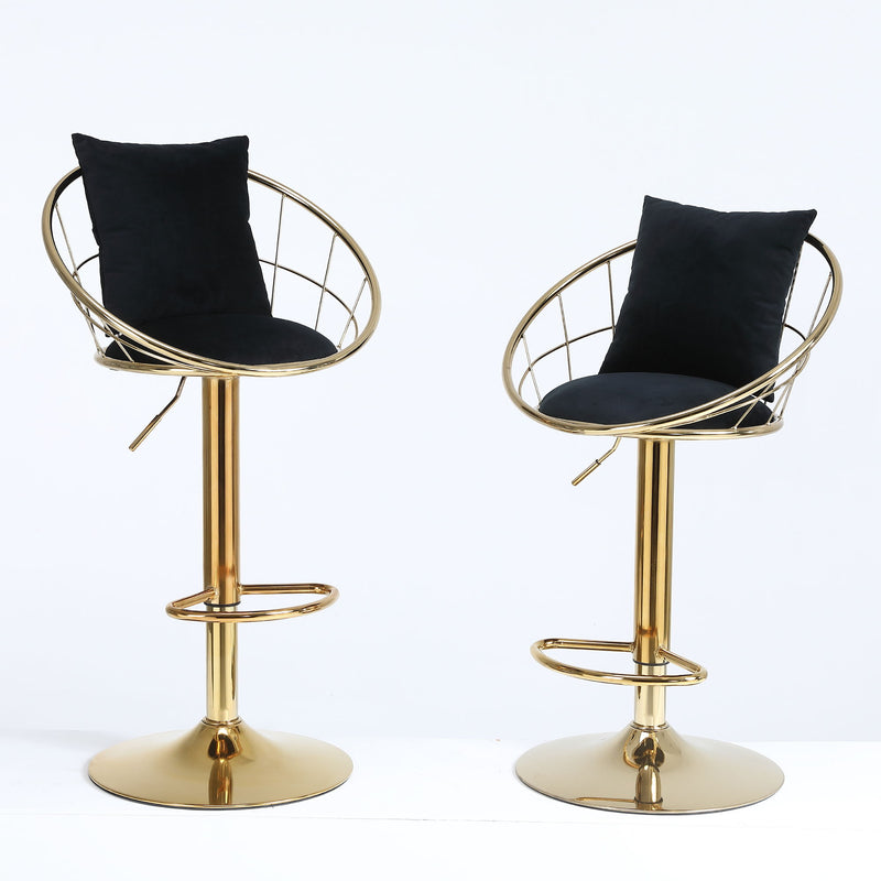 Unique Design Bar Chair, 360 Degree Rotation, Adjustable Height, Suitable For Dining Room And Bar