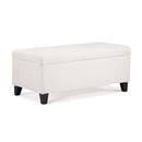 Storage Ottoman With Flip Top Lid