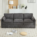 Cozy Upholstered 3 Seater Sofa Plush Cushion For Living Room