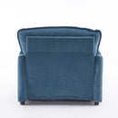 Oversized Reading Armchair With Thick Cushions, High Back Support