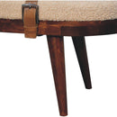 Nordholm Boucle Bench - Walnut