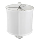 Karat - Contemporary Crystal Table Lamp (Set of 2) - Clear Crystal / Chrome / White Softback
