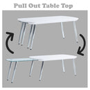 Acme - Coffee Table - White & Chrome Finish - Atlantic Fine Furniture Inc