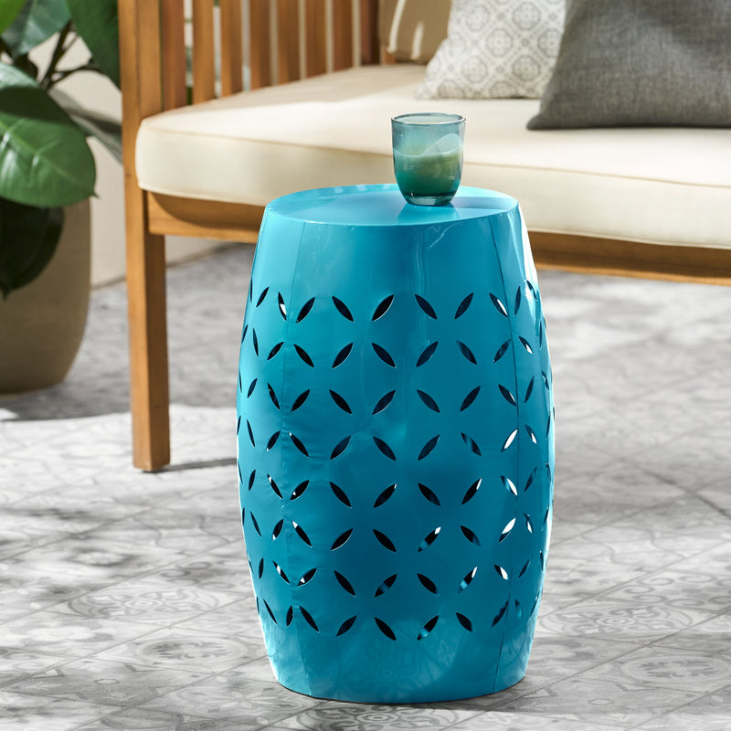 Lilac - Lace Cut Side Table, Compact Design